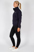 BARE Quarter Zip Teddy Pullover Sweater - Aubergine